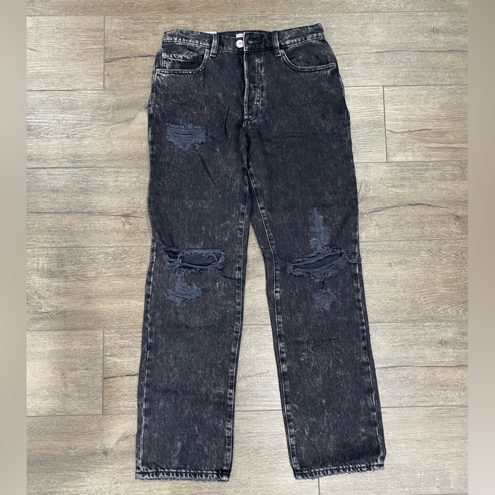 90s Boyfriend Jean. Washed Black. Size 01. BNWT